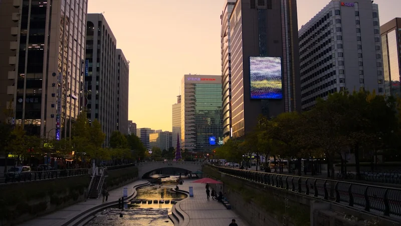 용산 국제업무지구 - 현재 건설 현장 항공 사진
